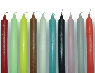 Velas de Color 20 cm.